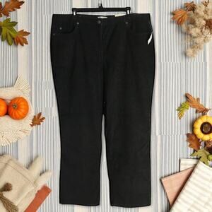 Talbots NWT Vintage Label Women's 20 Brown Stretch Corduroy Boot Cut Pants